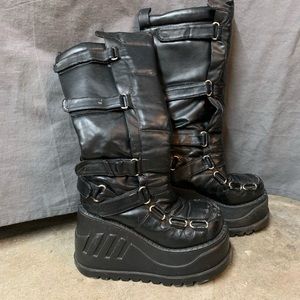 Demonia Gothic Platform Boots w/ Straps & Buckles
